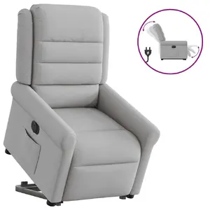 Кресло-акцент VidaXL 3303323, обивка ткань серого цвета, наполнитель из пены