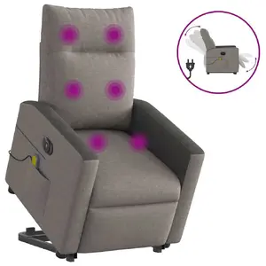 Кресло Accent VidaXL 3324078 — Тканевая обивка таупе, Наполнитель из пены