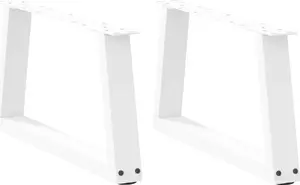 Table legs V-shape set of 2 VidaXL White Steel model 4012537