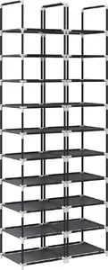 Shoe Rack 2-piece 10-tier black VidaXL model 4100616