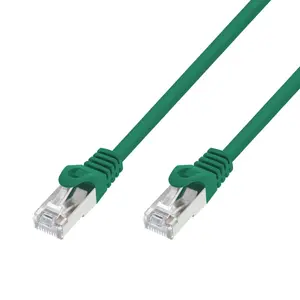 Patchcord LAN Extralink Cat.7 S/FTP 1m 20G Green – copper twisted-pair cable
