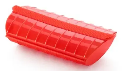 Steamer Lekue 886003 microwave silicone red Photo 2