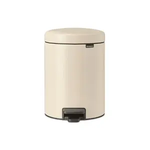 Контейнер с педалью BRABANTIA NewIcon 5 л Soft Beige - мусорное ведро с ножной педалью, съёмное ведро