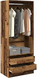 Шкаф VidaXL модель 3307754 из старой древесины, 80x50x200 см