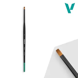 Vallejo B04002 Flat Synthetic Artist Paintbrush