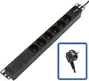 Lanview POWER STRIP 19 - 6 WAYS - 1U - WITH LED POWER power distribution unit (PDU) TUPS045 Photo 2