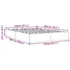 VidaXL gultas rāmis 3310891 160x203 cm Photo 12