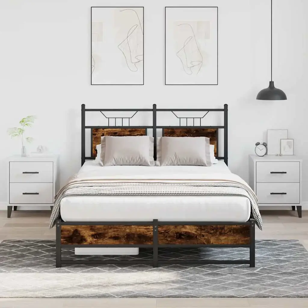 Каркас кровати VidaXL 4106905 дуб Photo 2
