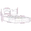 Каркас кровати VidaXL 4106905 дуб Photo 10