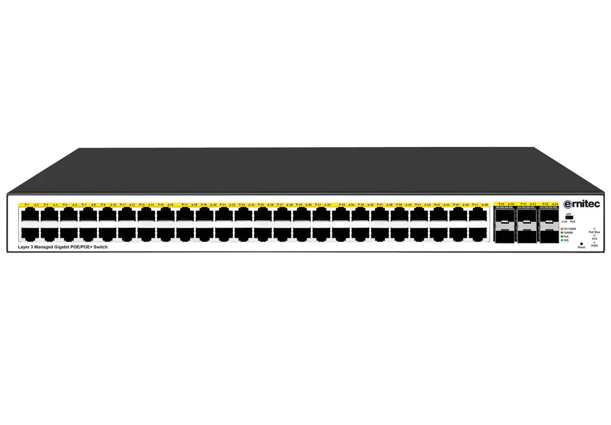 Ernitec ELECTRA-M248-1GB-900W Vadāms L3 Tīkla Slēdzis