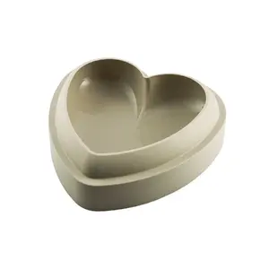 Cake ring Ikasus Silikomart Batticuore silicone cake mold beige, height 62.5 mm