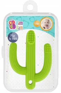 Игрушка-прорезыватель Bambam M888 «Кактус» с щеточкой – массажер для десен