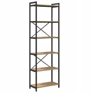 Shelf unit VidaXL Półka na książki dąb artisan 60 x 30 x 188 cm - oak artisan finish, multi-shelf storage