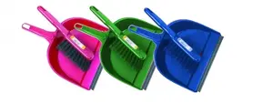 Konex dustpan with rubber edge and brush, model 400-13855, handheld cleaning set