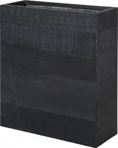 Кашпо Beliani THIMENA — чёрное прямоугольное растение (80 x 30 x 92 см)