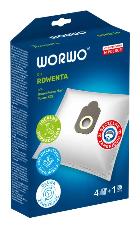 WORWO RMB16 Putekļu maisiņš Rowenta un
