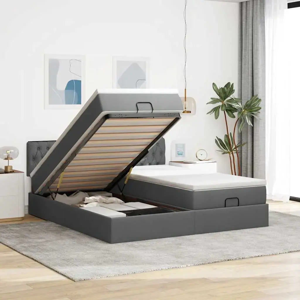 Bed VidaXL 3312009 — fabric bed 160x203 cm Photo 2