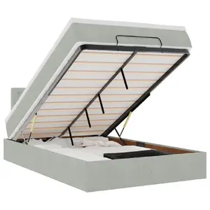 Кровать VidaXL 3311903 с матрасом, 120x193 см, грузоподъёмность 280 кг, высота 880 мм