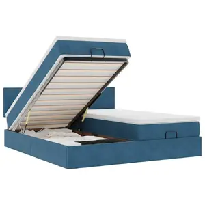 Gulta VidaXL 3312102 ar slodzi 280 kg, piemērota 200x200 cm matracim, modelis 3312102