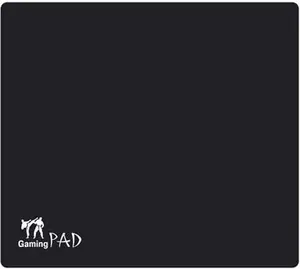 Gaming mouse pad GEMBIRD MP-GAME-S — 250×200 mm, 3 mm, black, fabric/rubber with wrist rest