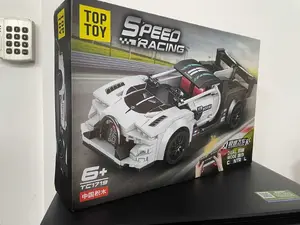 Ramiz Zestaw Klocków Auto Sportowe Białe R/C EDUKAMP — remote control building block car set