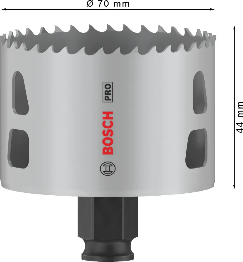 Bosch PRO Multi Material PC Plus 44/70 mm hole saw Photo 2