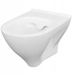 Подвесной унитаз CERSANIT Mille Clean On Box, безободковый, керамический, для скрытого бачка