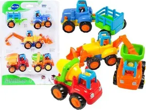 Rotaļu traktors-ekskavators-pārvadātājs ar piedziņu Hola ZA0020 - mehāniskā rotaļlieta