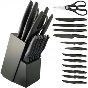 Kitchen knife set Retoo O821 — 16-piece set with block/stand