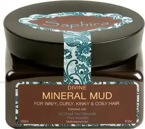 Matu maska L’Occitane Saphira Divine Mineral Mud krunkainiem matiem, intensīvi mitrinoša, 500 ml