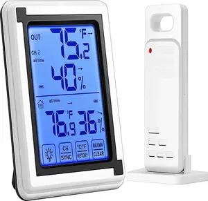 Weather Station Retoo E252 wireless hygrometer with external sensor
