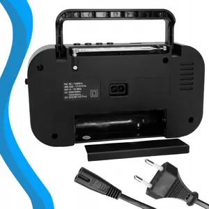 Portable Kitchen Radio Retoo with Bluetooth, Mains/Battery Power, USB Port, Carry Handle