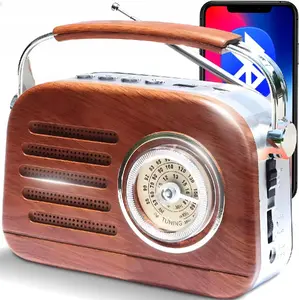 Retoo Radio FM with Bluetooth (red) — FM radio with Bluetooth connectivity