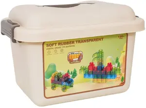 Soft Gel Building Blocks Set 82 pcs with Carry Case Polesie EDUKAMP