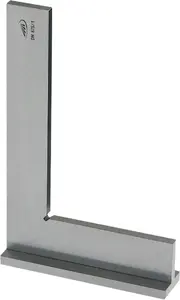 Leņķa lineāls Helios Preisser 200/130 MKSC kl.1 — precīzs mērierīce