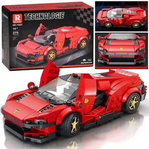 Technical Construction Set Jokomisiada Futuristic Car ZA5794 — 275 Pieces, Red, Gullwing Doors