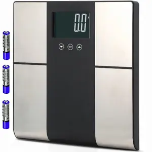 Аналитические напольные весы Retoo 1029605 с измерением жира, воды, мышц, BMI и kcal, ЖК-дисплей, до 225 кг