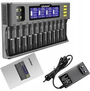 Battery Charger ER4 RETOO ER1156 for 12 AA/AAA Rechargeable Batteries