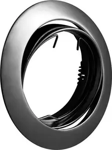 Recessed adjustable spot light GTV Porto-K OP-PRAN5-21 — black/chrome, IP20, adjustable beam angle