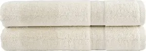 Towel set VidaXL SOLUND premium, 2 pieces, cream, 80x200 cm, 600 g/m²