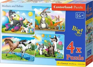 Jigsaw Puzzle Set Castorland Mothers and Babies — Castorland 4 puzzles (assorted images)