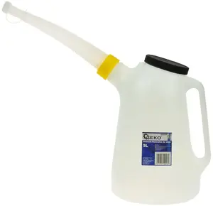 Oil Pourer Can GEKO 5L model 16, metal spout, manual pourer