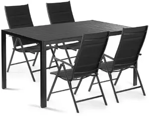 Dārza mēbeļu komplekts Fieldmann CHARLOTTE 4 — galds FDZN 5050x1 un 4 krēsli FDZN 5016x4