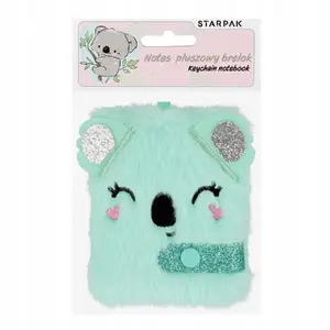 Plush Keychain Notepad STARPAK NOTES BRELOK PLUSZ KOALA 70x90 mm with Lined Pages, Model STK NOT196