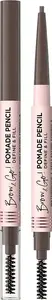 Eveline Brow & Go! pomādas zīmulis uzacīm Dark Brown — pomāda zīmulīku veidošanai un aizpildīšanai
