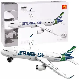 Конструктор Joko Jetliner 320 пассажирский самолёт модель ZA5678 — 133 элемента