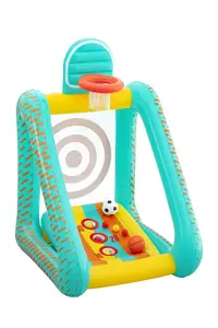 Надувная игра для двора Bestway Perfect Aim 3-в-1 — ПВХ, для детей от 5 лет (баскетбол, футбол, мишень)