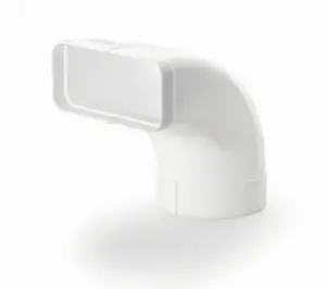 SILVERLINE Silverline Rund-Flat 90 PVC adapter white Ø150/89 x 222 mm