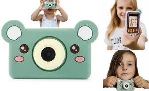 Digital Kids Camera 4cv mobile Model C Bear — 24MP, 1080p Video, 2" LCD, 32GB Card, Green