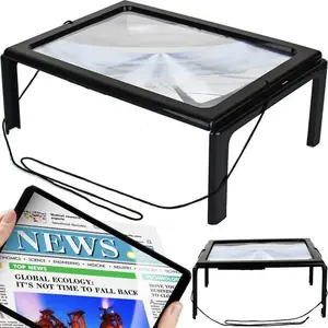 Magnifying Lamp Retoo LUPA A4 O349 — large LED reading magnifier with A4 viewing area